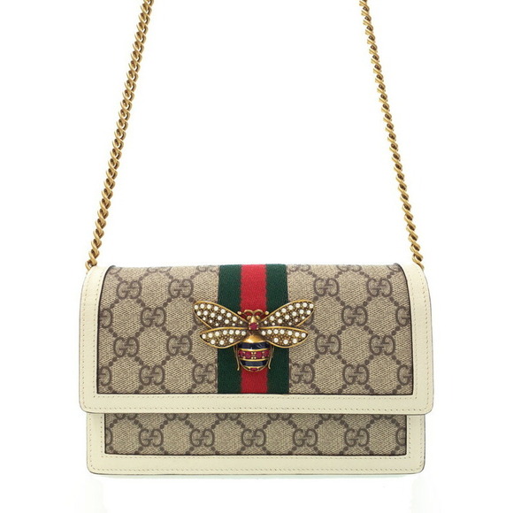 Gucci Queen Margaret Bee Chain Wallet - Picture 1 of 9